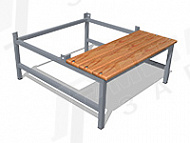 Подставка для шкафа 700.500 со скамьей