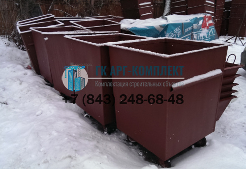 Контейнер для мусора 0,75 м3 на колесах