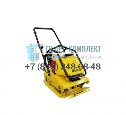 Виброплита бензиновая прямоходная NORSU RF-110TH (колесный комплект, бак для воды) 102кг