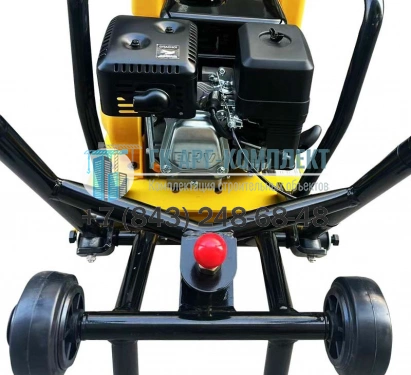 Виброплита бензиновая прямоходная NORSU RF-90TH (колесный комплект, бак для воды) 90кг.  �4