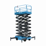 Подъемник ножничный самоходный ведомый (с электроприводной ручкой) SKYER SPF0905 500кг 9м