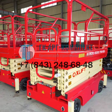 Подъемник ножничный несамоходный электрический QX-050-070 500кг 9м.  �5