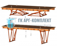 Инвентарные шарнирно-панельные подмости каменщика ПКК-1М