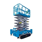 Подъемник ножничный гусеничный самоходный с выдвижной платформой SKYER PT1045 450кг 10м