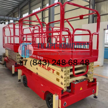 Подъемник ножничный несамоходный электрический QX-050-110 500кг 13м.  �2