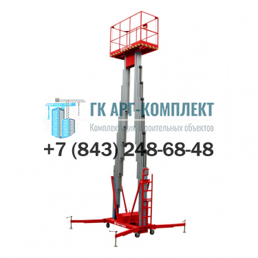Телескопический подъемник двухмачтовый SKYER GTWY8-200 AC/DC 200кг 10м.  �2
