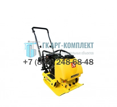 Виброплита бензиновая прямоходная NORSU RF-80TL (колесный комплект, бак для воды) 80кг.  �2