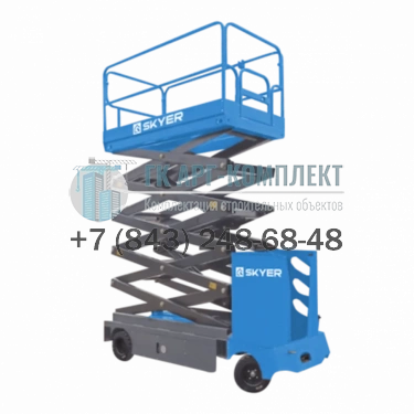 Подъемник ножничный самоходный с кабиной SKYER NPF1105 500кг 11м