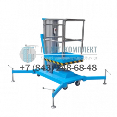 Телескопический подъемник одномачтовый PROLIFT GTWY6-100 AC 125кг 6м